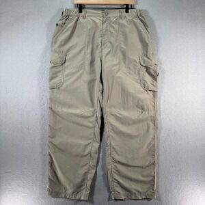 REI Cargo‎ Pants Mens XL 30L Green Straight Leg UPF 50+ Hike Outdoor Lightweight